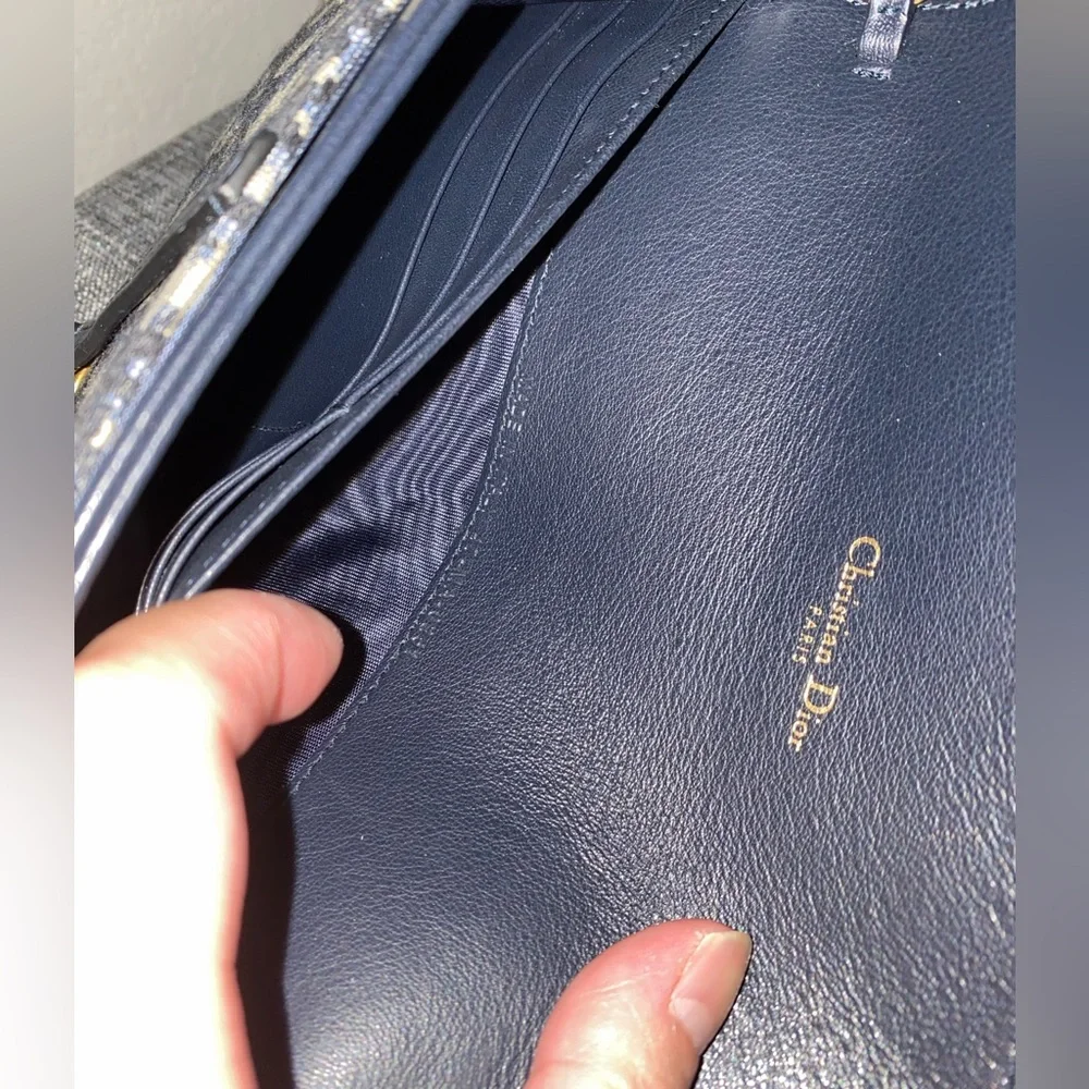 Dior Oblique Saddle Crossbody Bag/Wallet on Chain - Picture 9 of 15